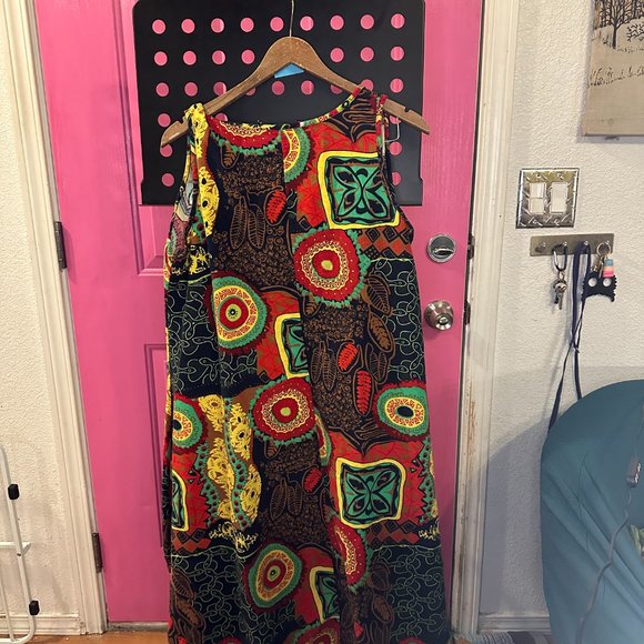 African print dress - Picture 3 of 4
